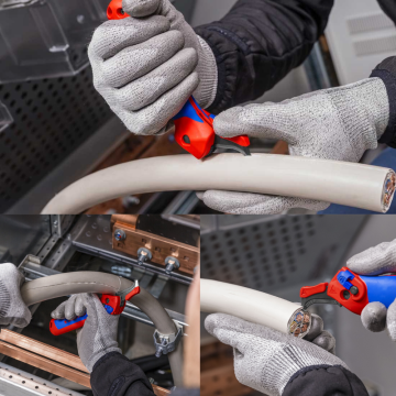 KNIPEX 16 50 145 棘輪電纜剝皮刀