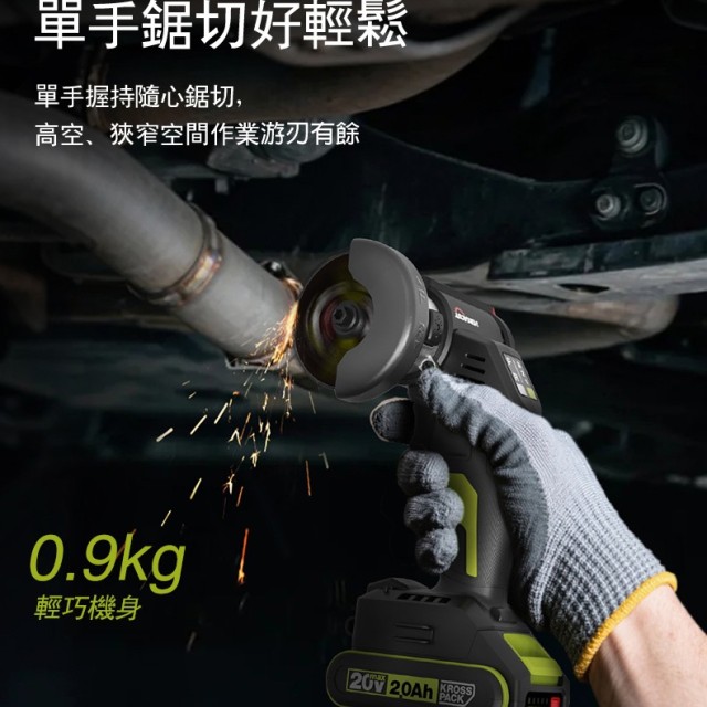 【WORX 威克士】76mm 無刷 迷你3吋切割機 (WU802)