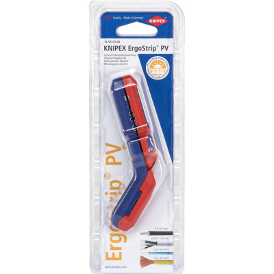 KNIPEX ErgoStrip 太陽能剝線鉗 | 16 95 03 SB | 