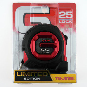 TAJIMA 田島 GL25-55BLCP26 G Lock 限定色捲尺｜25mm×5.5m｜JIS 1級｜金屬藍／金屬紅