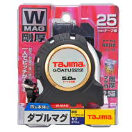 Tajima GOATU MAG 5M 鋼捲尺｜25mm寬磁吸捲尺｜日本製剛厚尺｜雙面刻度耐衝擊