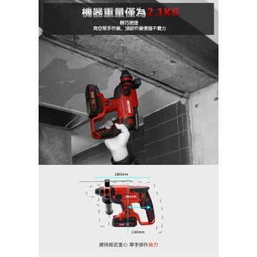 Devon 5401-Li-20RH 四用無碳刷鎚鑽｜電鑽界的現場狠角色