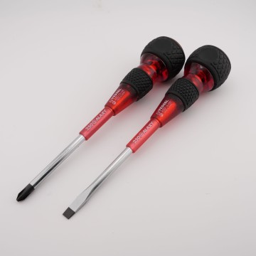 VESSEL 250 GALAXY 紅透限量起子組｜日本製螺絲起子（十字＋一字）｜全透明星河版握把