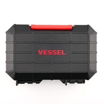 VESSEL 220USB-17C｜電動螺絲起子套組｜雙速扭力×Type-C快充｜17件組｜日本製電動起子