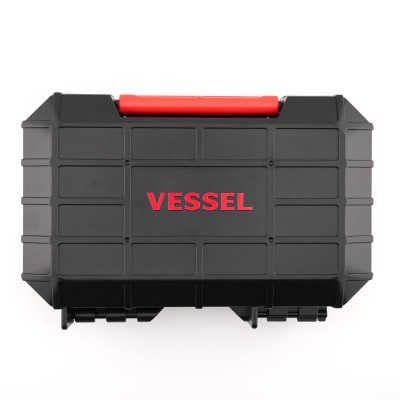 VESSEL 220USB-17C｜電動螺絲起子套組｜雙速扭力×Type-C快充｜17件組｜日本製電動起子
