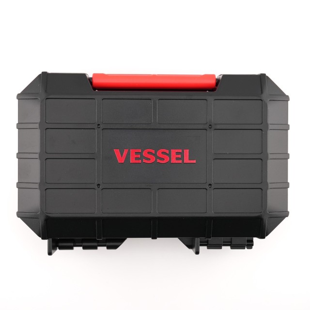 VESSEL 220USB-17C｜電動螺絲起子套組｜雙速扭力×Type-C快充｜17件組｜日本製電動起子