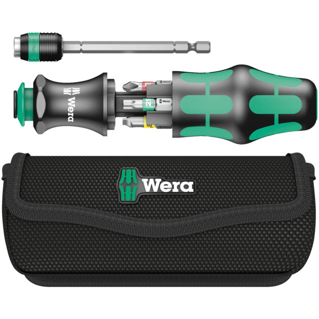 WERA Kraftform Kompakt 20 Tool Finder 1 伸縮快拆起子組 7件式 附收納袋 05051016001