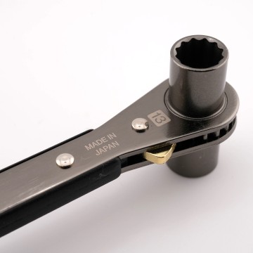 KUROKIN 黑魂棘輪四合一扳手 FRS-12-BG｜10 / 12 / 13 / 14mm｜日製雙頭棘輪開口板手