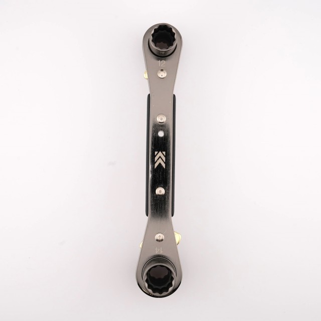 KUROKIN 黑魂棘輪四合一扳手 FRS-12-BG｜10 / 12 / 13 / 14mm｜日製雙頭棘輪開口板手