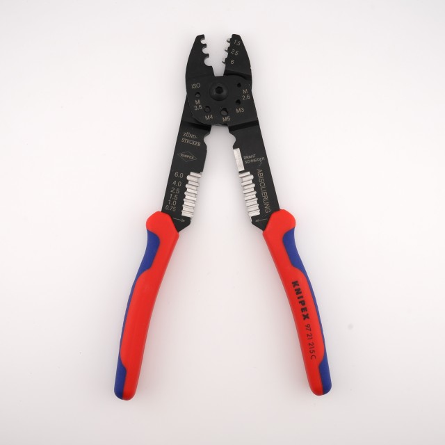 KNIPEX 97 21 215 C 多功能剝線鉗｜剪線、剝線、壓接一次搞定！