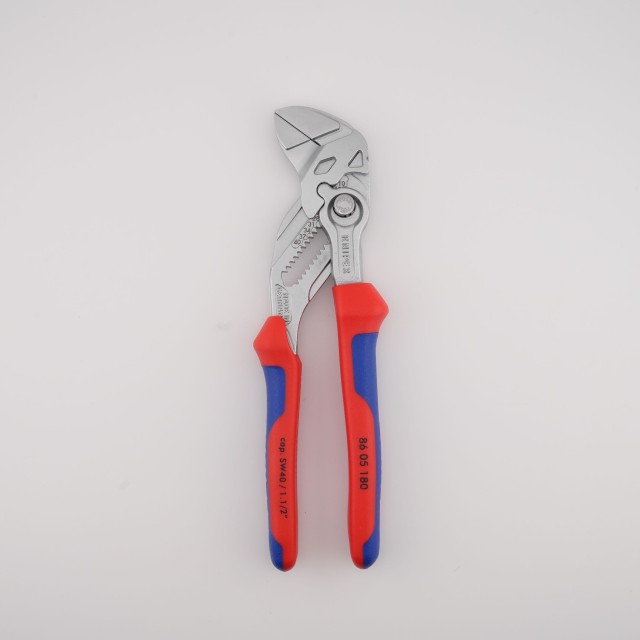 KNIPEX 86 05 180 鉗型板手｜德國製快調活扳鉗｜180mm｜一支搞定螺絲與夾持
