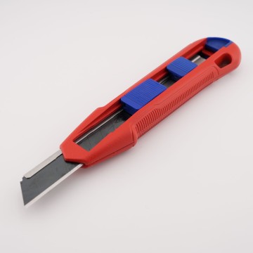 KNIPEX 90 10 165 美工刀｜德國製安全快拆設計｜適用18mm刀片｜工地用不軟腳！