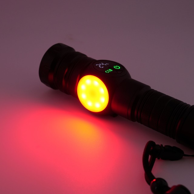 COB-WORKLIGHT M1｜亮瞎你用的雙光源工作燈（磁吸底座／USB充電／紅白雙色COB／電量顯示）