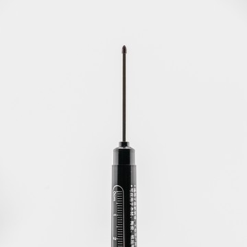 10入裝｜細長軸記號筆 1.5mm｜可穿孔打點記號｜45mm刻度｜工地用極細油性筆