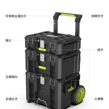 【WORX 威克士】層疊式可移動工作站 2.0｜層疊箱