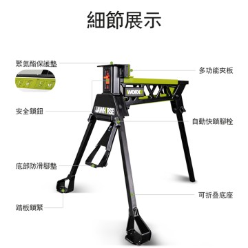 WORX 威克士 WU063 多功能夾持工作站