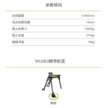 WORX 威克士 WU063 多功能夾持工作站