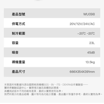 【WORX WU098｜20V鋰電行動雪櫃】23L移動冷藏箱