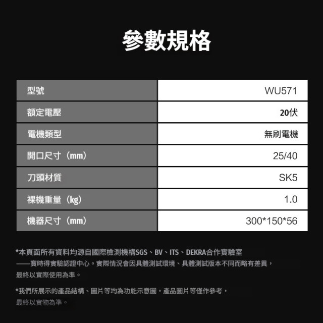 WORX 威克士 WU571 20V 無刷鋰電修枝剪 25／40mm 雙段開口