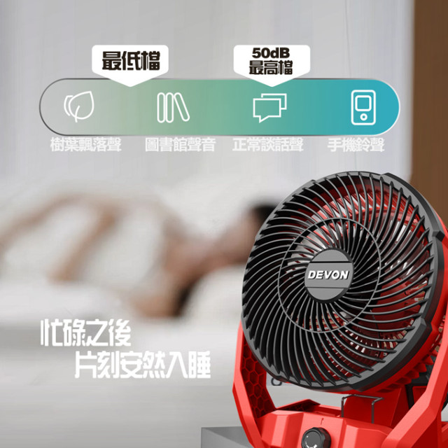 DEVON 大有 6801-Li-20 20V 鋰電無刷循環扇｜單機不含電池