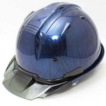 日本 SHINWA進和化學工業 SS-19V 工事用安全帽｜金屬拉花・透明煙燻帽簷 TYPE B