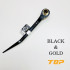 日本 TOP RM-1721N-BT-BG 黑金鳶型棘輪扳手｜17×21mm｜17°彎尾尖尾棘輪
